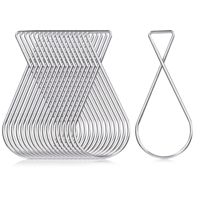 CDBOVID SS304 Ceiling Hooks 50 Pack - Rustproof Drop Ceiling Clips for Hanging Decor/Lights/Plants - Easy Install Grid Hooks for Home/Office/Wedding/Classroom - 10lb Capacity No Damage Hangers - Image 1